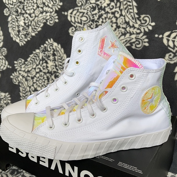 Converse Untitled Hi White/Iridescent MEN`S - Picture 8 of 16